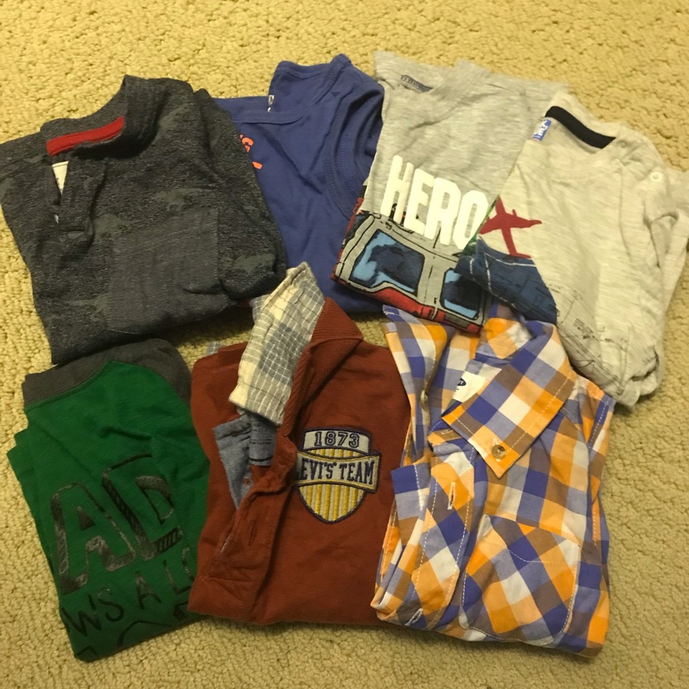 Bundle of 7 assorted 2t tops